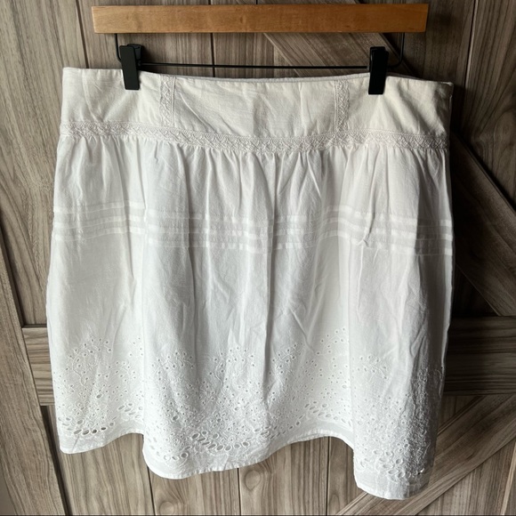 Flowy White Skirt by Romy - Picture 1 of 9